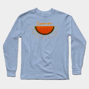 Summer sunshine - watermelon Long Sleeve T-Shirt